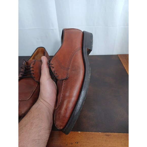 Allen Edmonds Dellwood Brown Split Moc Toe Lace Up Blucher Size: 9D - Picture 9 of 13